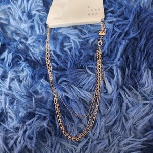 a new day Multi-Layered Gold Chain Necklace